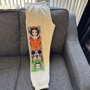 Disney 100 year Kids Cartoon Character Joggers - White